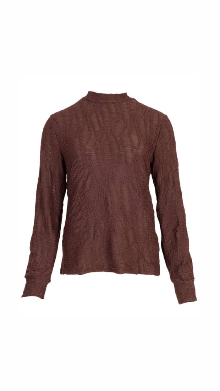 Top Marit Brown azzurro -Tops Label-L