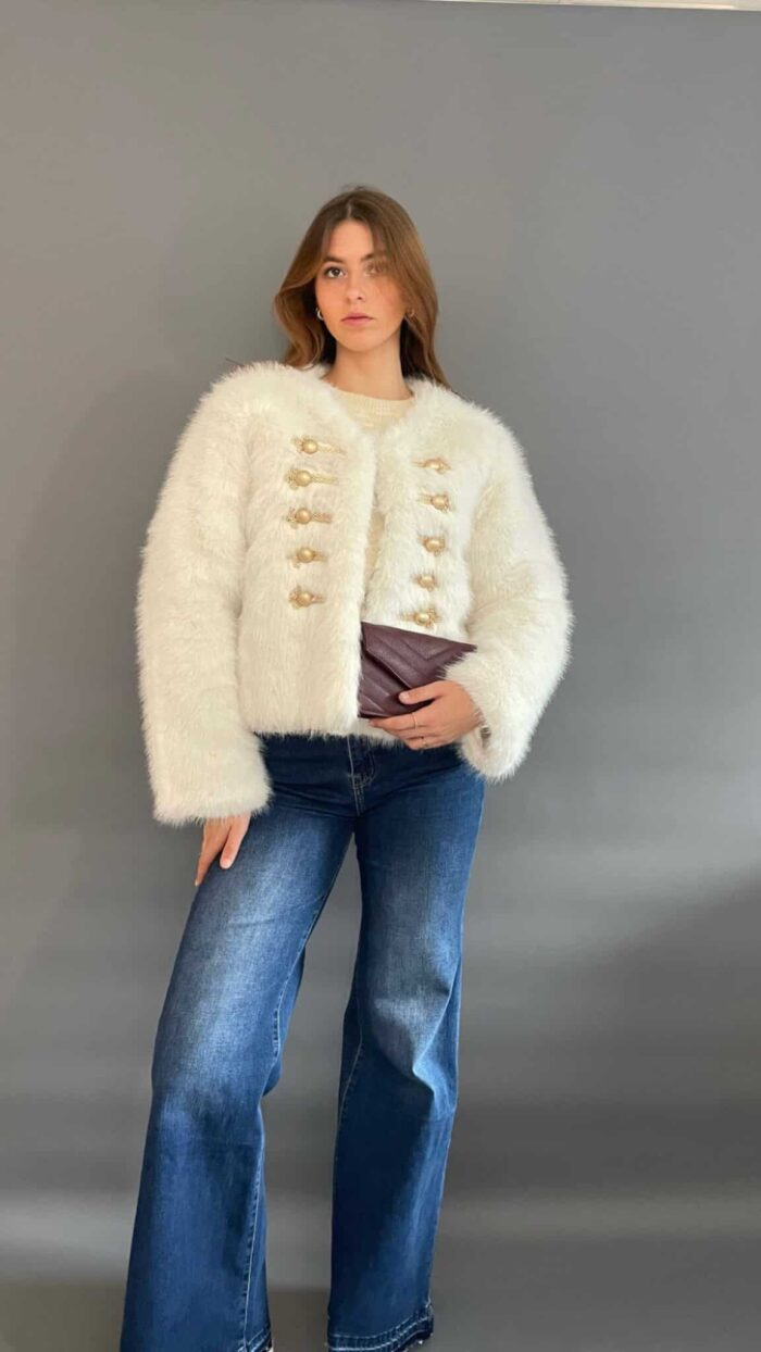 Vest Jasje faux fur Vanis -truien en vesten Label-L